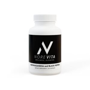 Norevita Ashwagandha and Black Pepper Supplement (60 capsules)