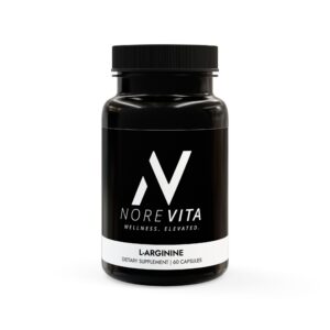 Norevita L-Arginine Supplement | Boost Performance & Achieve the Ultimate Pumpt (60 Capsules)