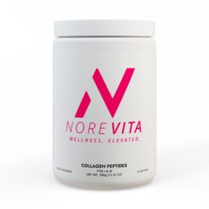 NoreVita Glow Collagen Peptides Type I & III Supplement (350g, 12.3oz)